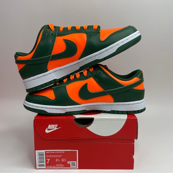 Nike Dunk Low Retro “Miami Hurricanes” 2023 - Picture 3 of 4